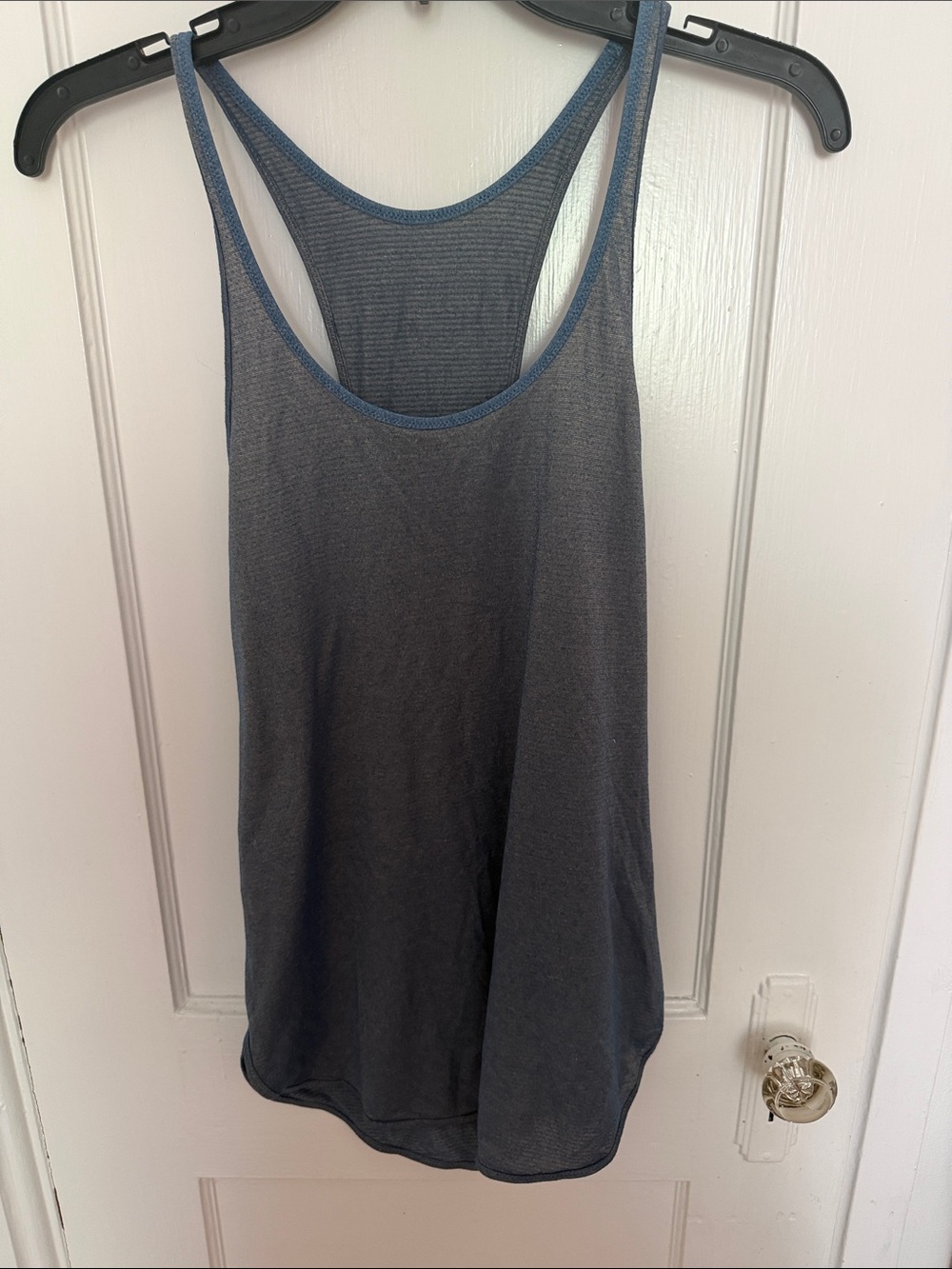 Women’s Blue Gray Racerback Tank Top